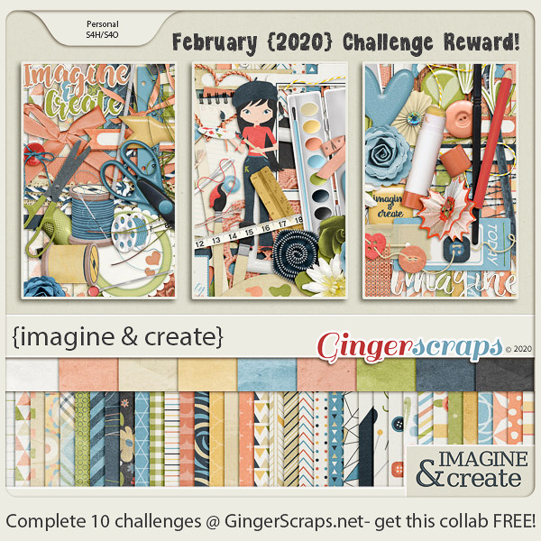 GingerScraps Challenge Reward 23-02-2020